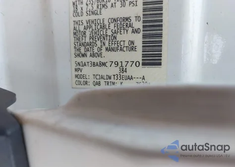 2021 Nissan Rogue Sv Fwd from USA, damaged, VIN 5N1AT3BA8MC791770